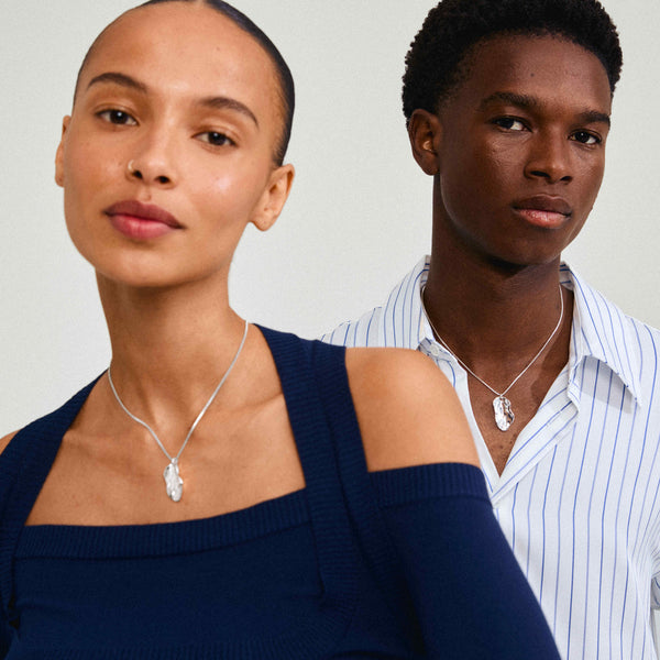 ECLIPSE necklace silver- plated