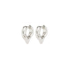 (W) Boucles d’oreilles : Iris : Plaqué argent