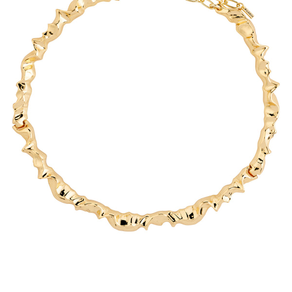 SUNSETrecycled necklace gold- plated
