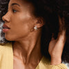 SUNSETrecycled earrings silver- plated