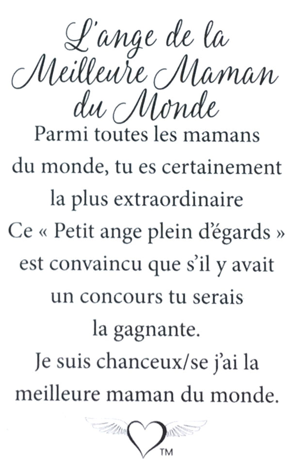 Épinglette Ange : Meilleure Maman du Monde