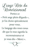 Épinglette Ange : Rose du Remerciement
