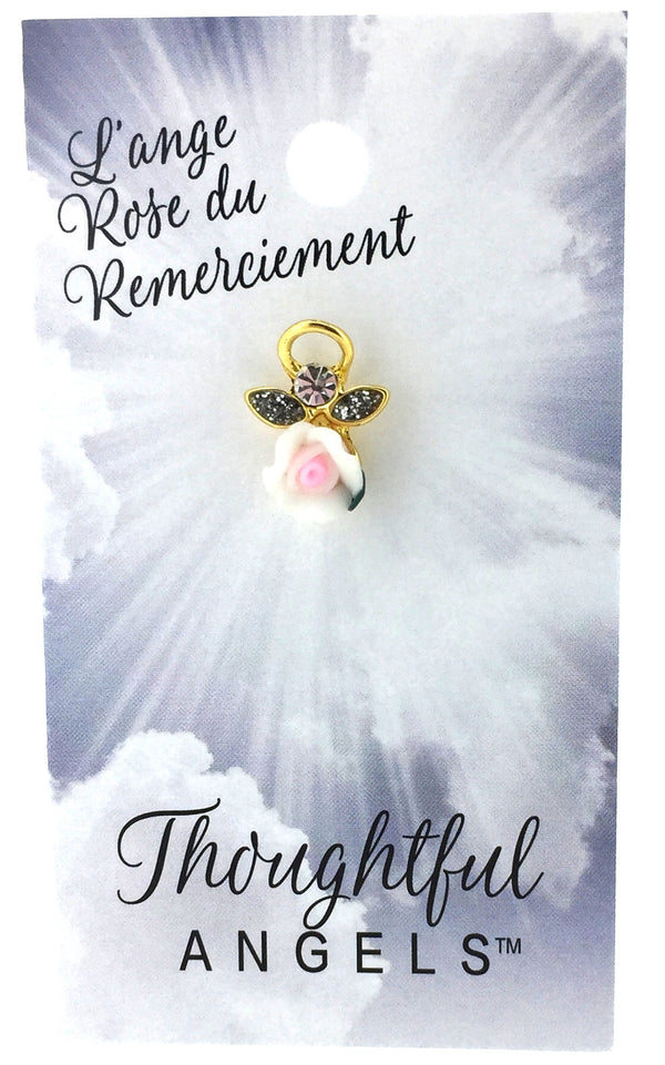 Épinglette Ange : Rose du Remerciement
