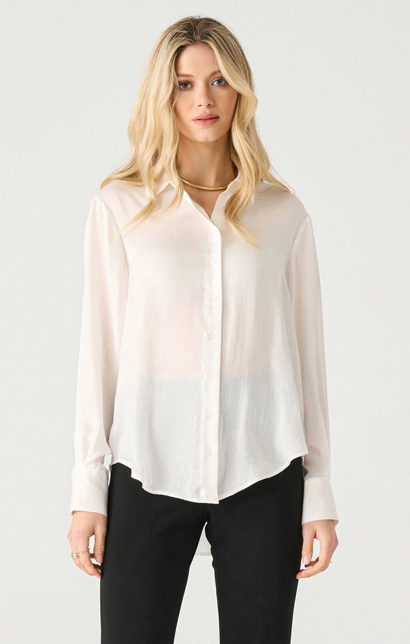 Blouse blanche en satin