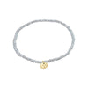INDIE bracelet blue, gold- plated