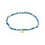 INDIE bracelet blue, gold- plated