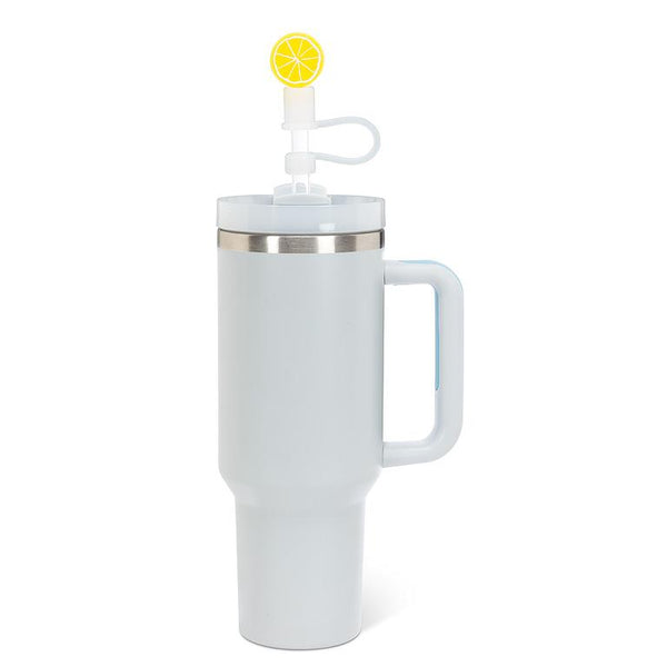 3 pailles jumbo avec embouts agrumes