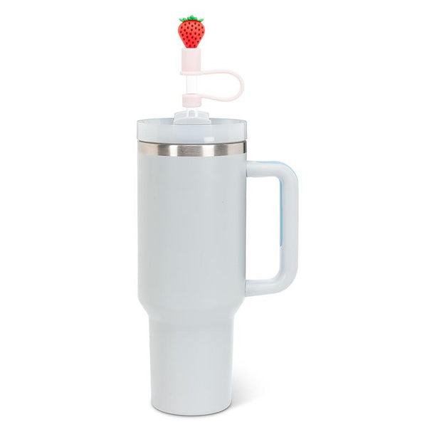 3 pailles jumbo avec embouts fruits