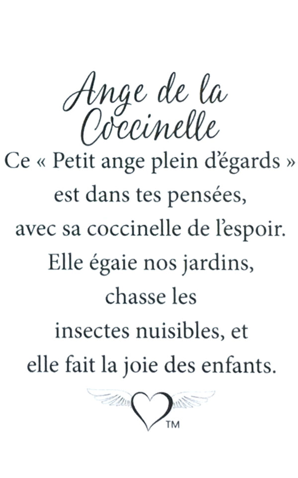 Épinglette Ange : Coccinelle