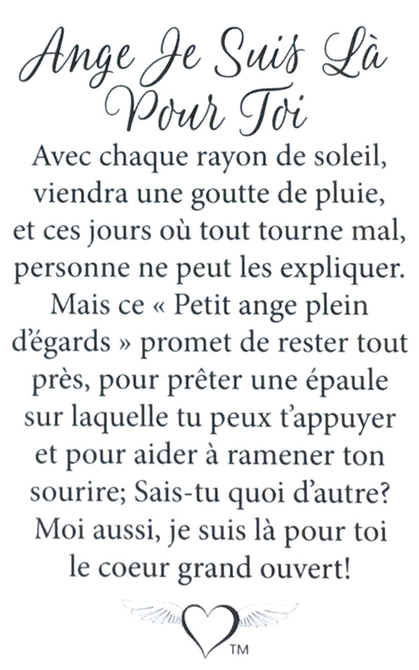 Épinglette Ange : Je Suis La Pour Toi
