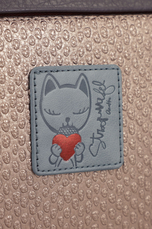 Sac cabas Anekke Tulip – détail du motif de chat
