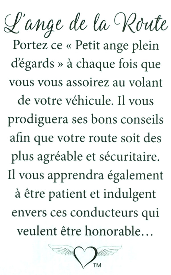 Épinglette Ange : De la Route