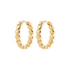 MAEVE recycled hoop earrings gold-plated