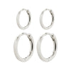 ARIELLA anneaux boucles d'oreille 2-en-1 set