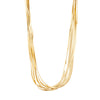 KIRA recycled necklace gold- plated