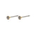 SYLVIE small crystal stud earrings gold- plated