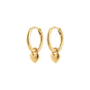 ALAIA boucles d’oreilles plaqué or