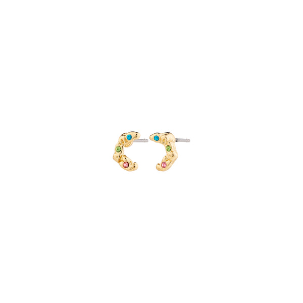 KORA recycled earrings gold- plated