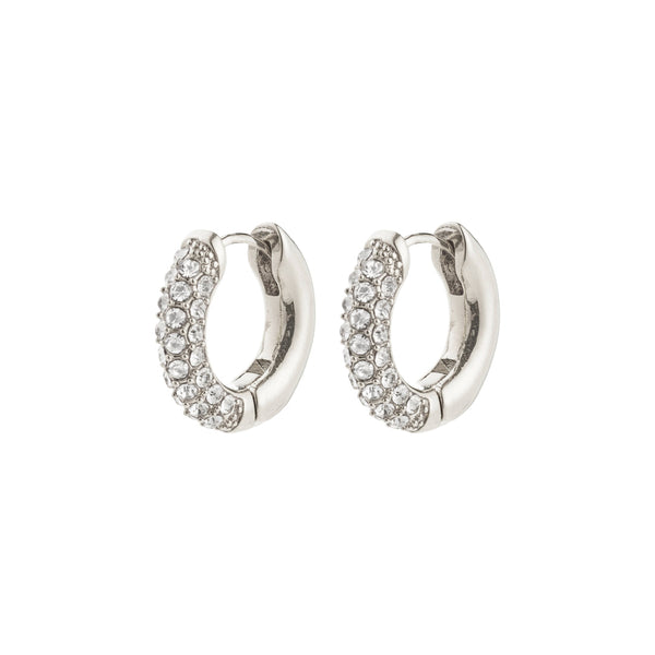 TATUM small créoless plaqué argent