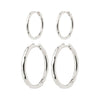 EVE anneaux boucles d'oreille 2-en-1 set
