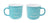 Tasse Chat Va turquoise