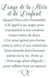 Épinglette Ange : De la Mère et de L'Enfant