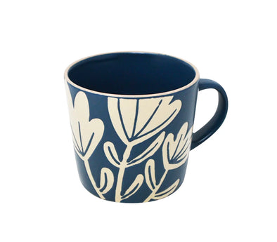 Tasse bleue tulipe