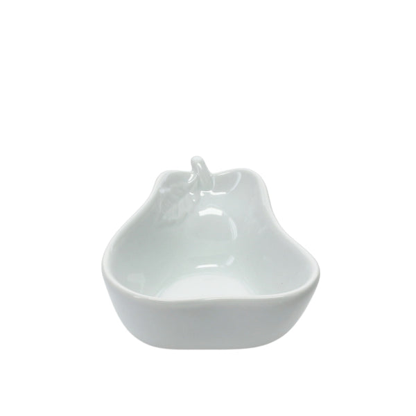 Petit bol blanc en forme de poire