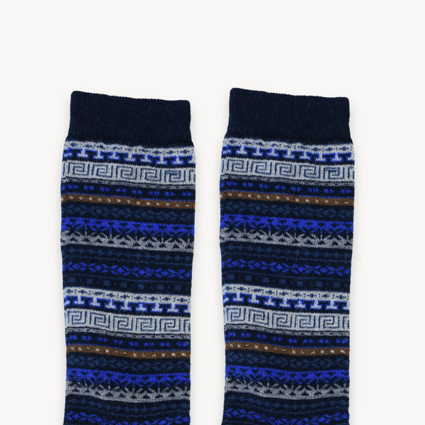 Chaussettes Crew en mélange d’alpaga – Lapis-lazuli – Pokoloko