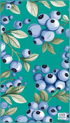 Serviette de plage turquoise avec des bleuets