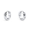 Boucles d'oreille Tempo Huggie argent
