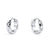 Boucles d'oreille Tempo Huggie argent