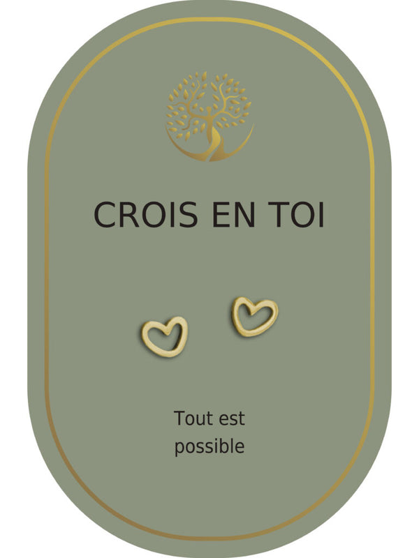 Boucles d'oreilles : Crois en Toi
