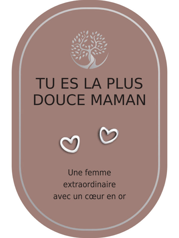 Boucles d'oreilles : Tu Es La Plus Douce Maman