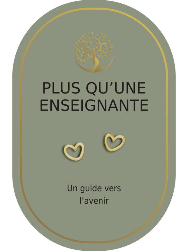 Boucles d'oreilles : Plus Qu'une Enseignante