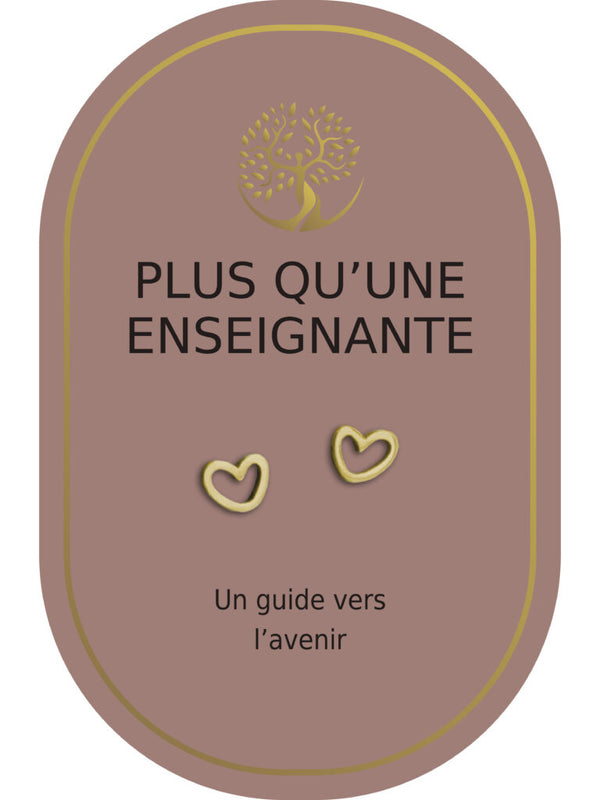 Boucles d'oreilles : Plus Qu'une Enseignante