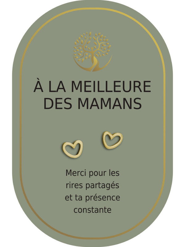 Boucles d'oreilles : À La Meilleure Des Mamans