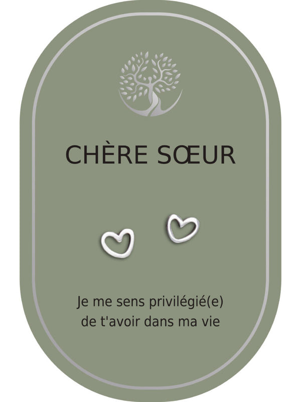 Boucles d'oreilles : Chère Soeur