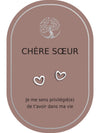 Boucles d'oreilles : Chère Soeur