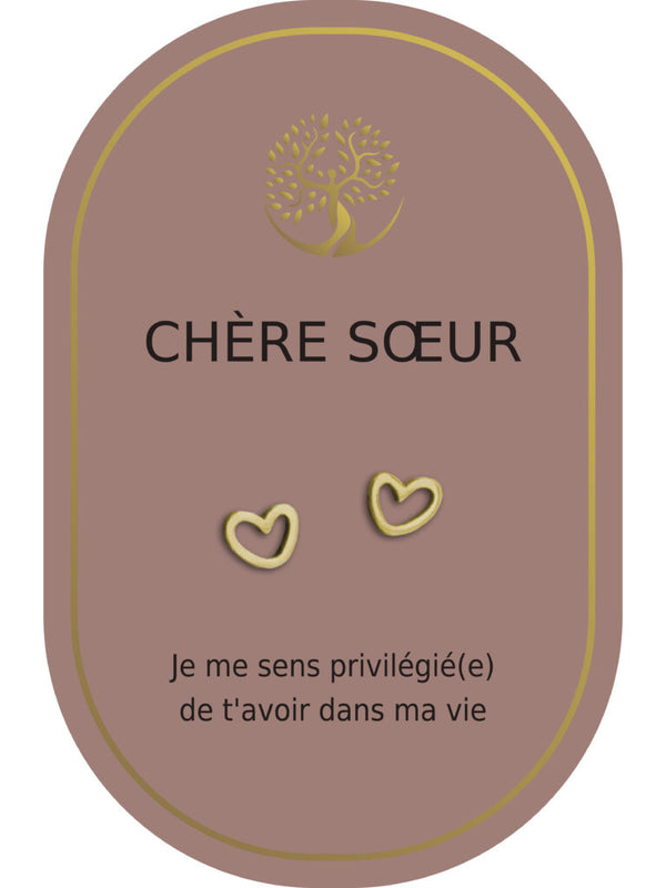 Boucles d'oreilles : Chère Soeur