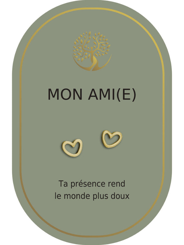 Boucles d'oreilles : Mon Ami (e)