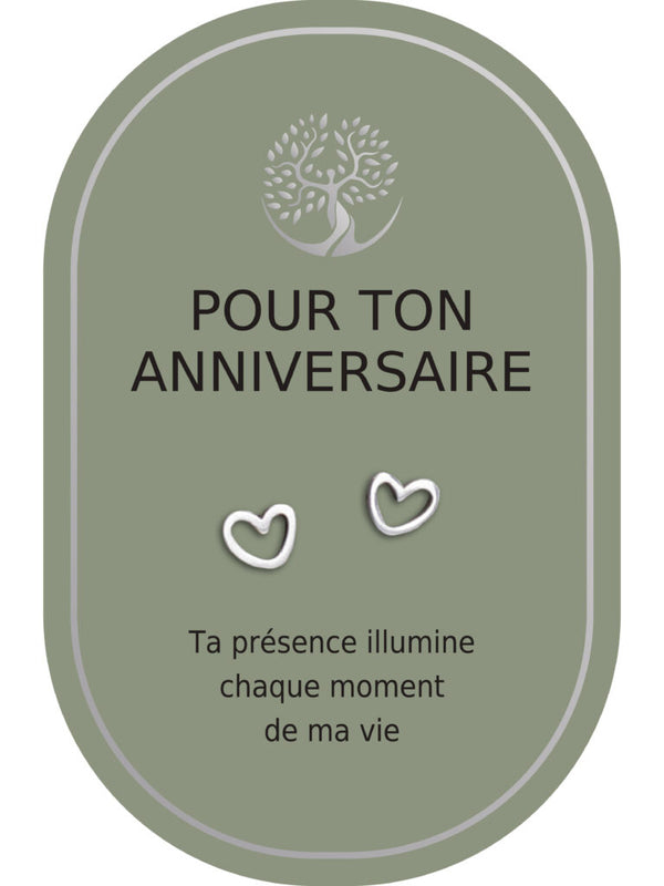 Boucles d'oreilles : Pour Ton Anniversaire