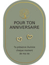 Boucles d'oreilles : Pour Ton Anniversaire