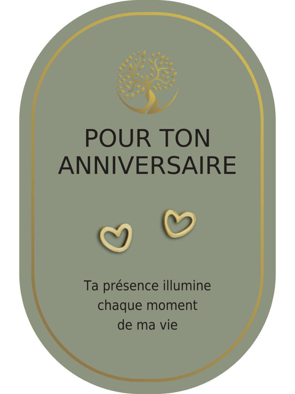 Boucles d'oreilles : Pour Ton Anniversaire