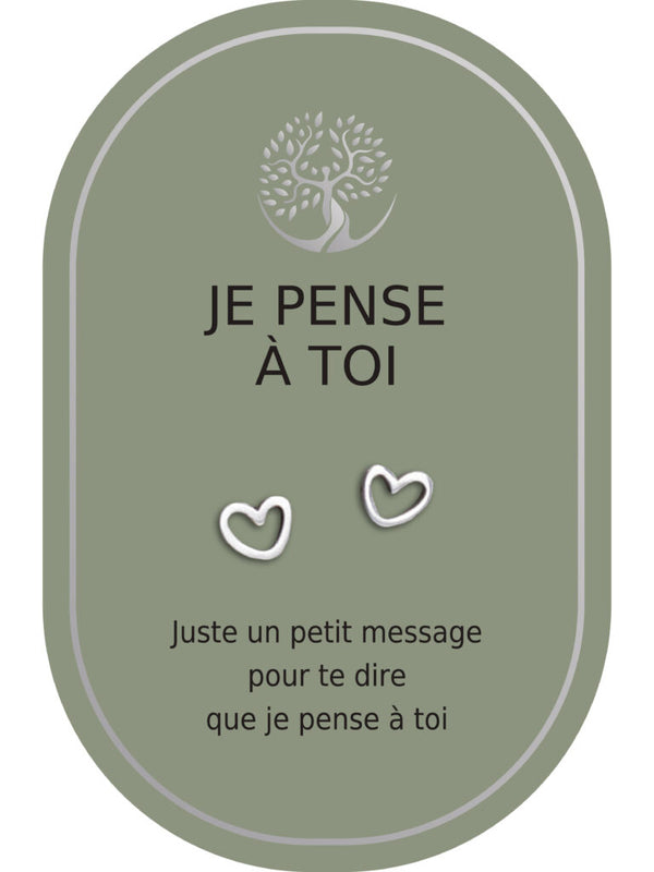Boucles d'oreilles: Je Pense À Toi