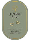 Boucles d'oreilles: Je Pense À Toi