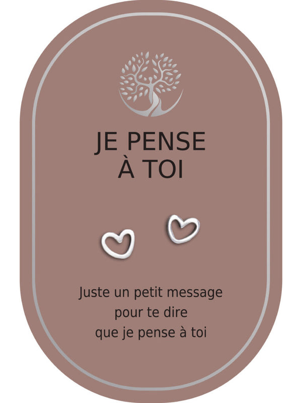 Boucles d'oreilles: Je Pense À Toi