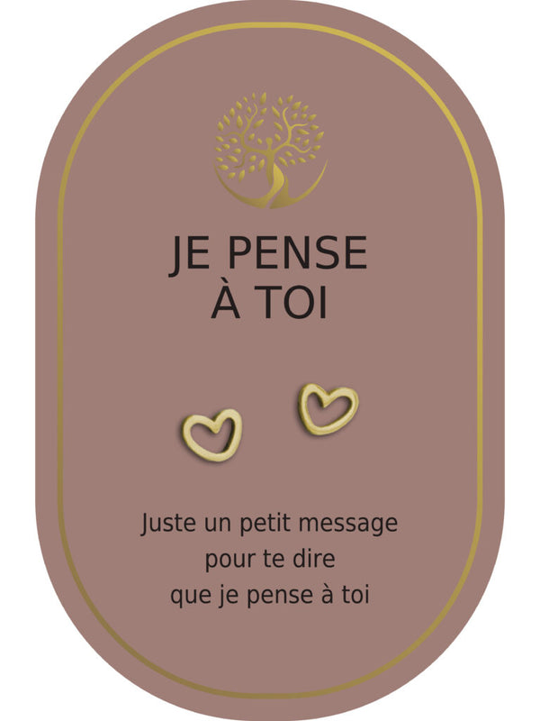 Boucles d'oreilles: Je Pense À Toi