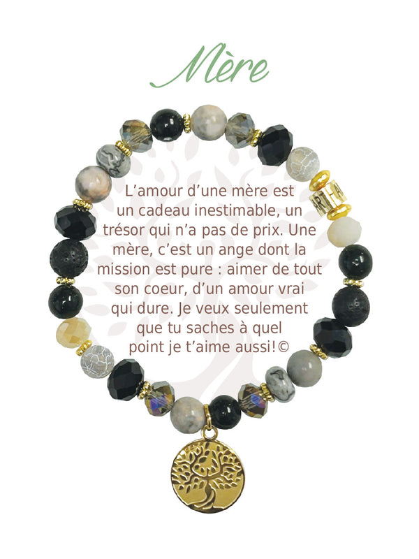 Bracelet Earth Angel Or Foncé : Mère
