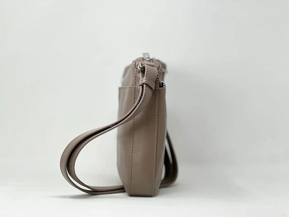 Sac Gisèle Petit Taupe de côté